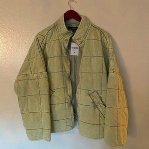 Forever 21 Quilted Zip Up Jacket
